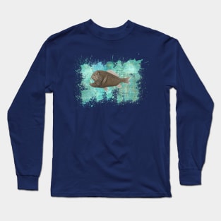 Anglerfish Turquoise Splash Long Sleeve T-Shirt